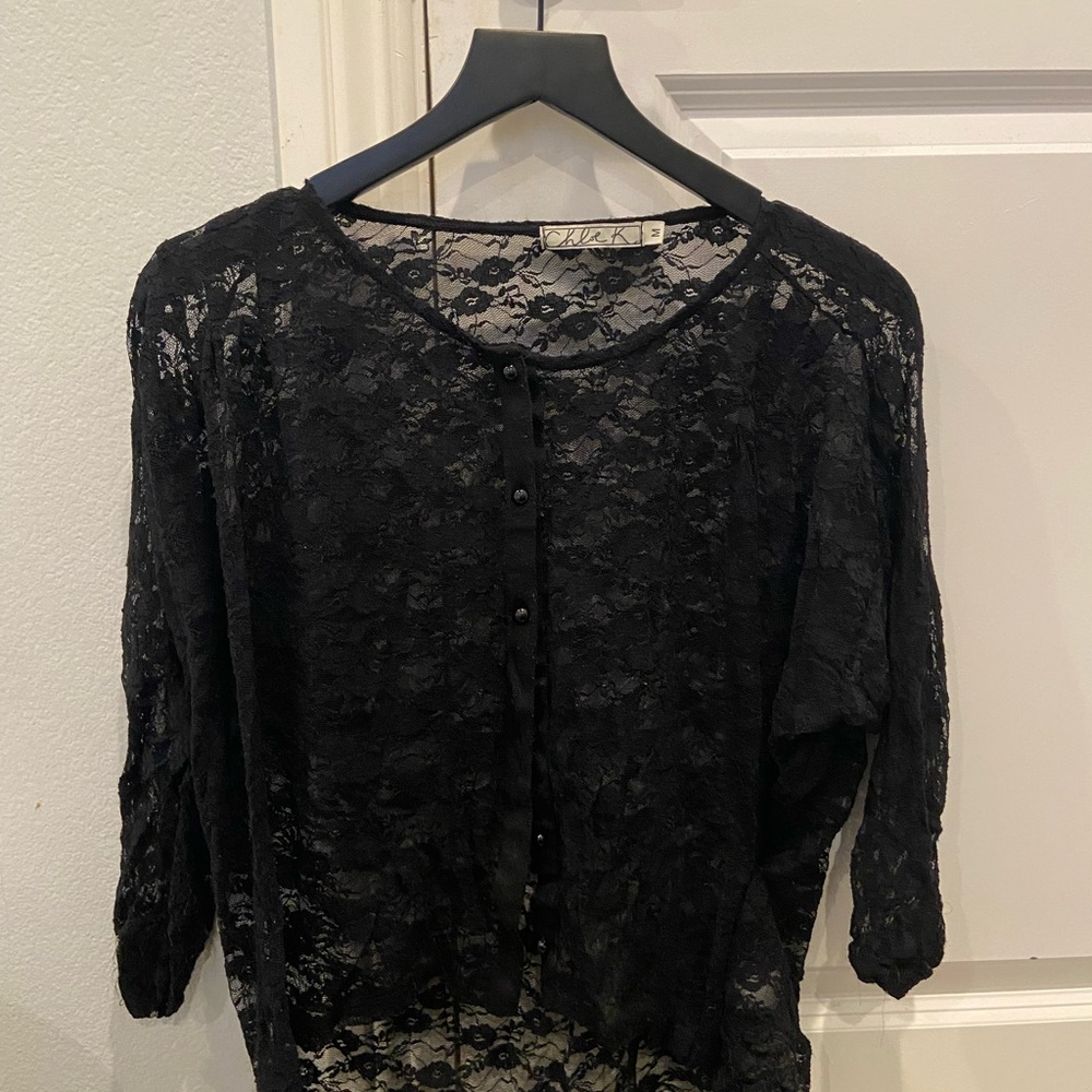 Nordstrom Lace Top/Cardigan